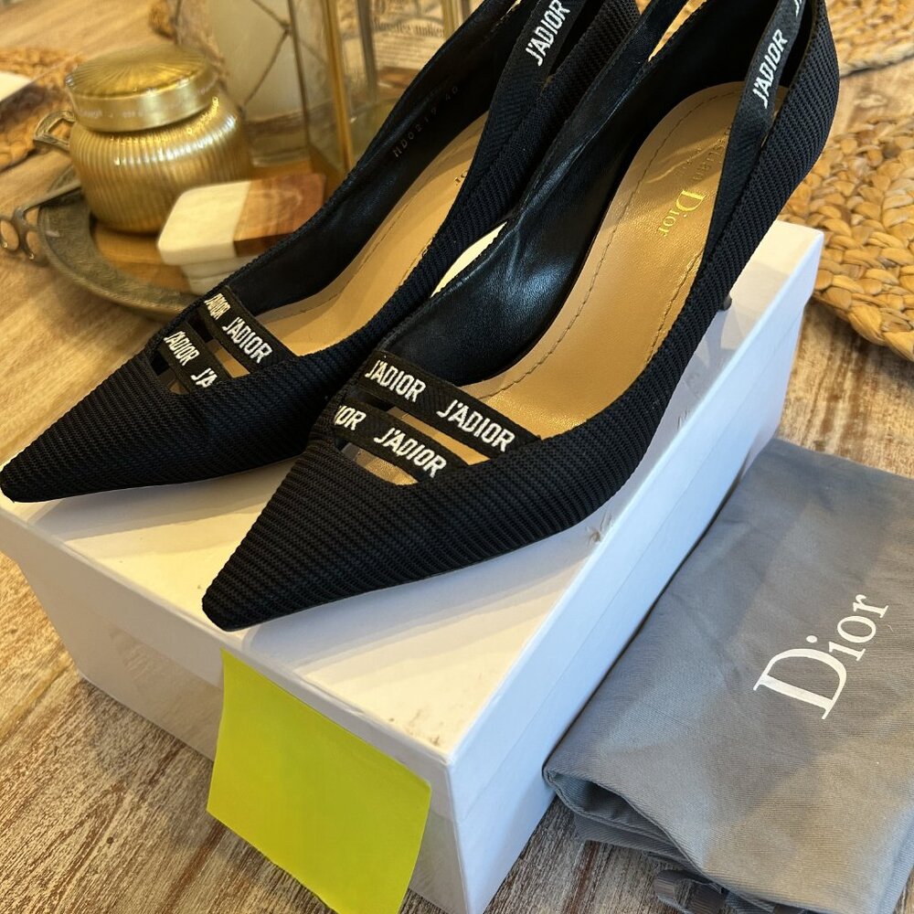 Dior J'ADIOR Kitten Heels, Black, Size 40 - Picture 3 of 8